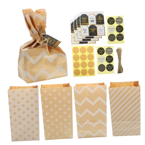 Warmhm 2 Sets Beutel Für Süßigkeiten Partygeschenke Verkaufs Tragetaschen Säcke Kleine Beutel Für Verpackungsbeutel Verpackungsbeutel Brotbeutel Kekstüten Leckerli Tüten von Warmhm