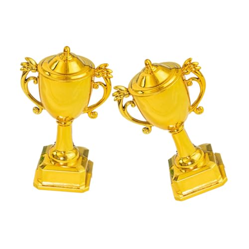 Warmhm 2 Stück Mini-trophäenbecher Aus Kunststoff, Preistrophäen, Kinder-trophäenbecher, Kunststoff-trophäenbecher Für Partygeschenke, Sport, Fußball, Belohnungen von Warmhm