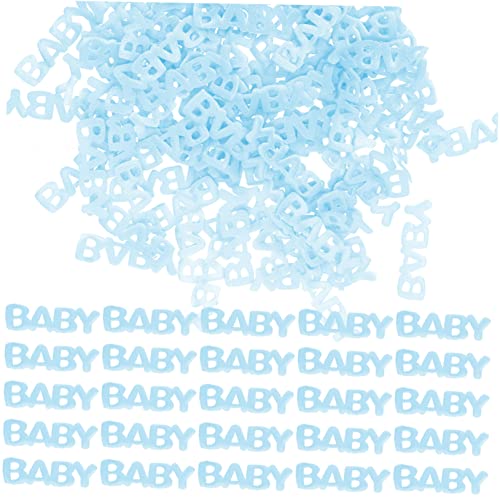 Warmhm 200St Konfetti zur Taufe Tischdecke zum Aufdecken des Geschlechts Festival Konfetti Konfetti hochzeitsdeko hochzeits dekoration Tischkonfetti Babyparty-Dekoration Harz Blue von Warmhm