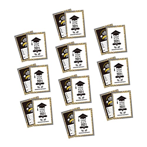 Warmhm 20St Grußkarte celebrations feierstahl the card Festliche Karten Abschlussball geschenkkarten Party-Einladungskarte Abschlussfeierkarten Partykarten Party-Gruß Papier Black von Warmhm