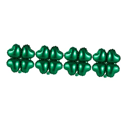 Warmhm 24 Stück St Patrick's Day Folienballons Herzform Und Kleeblatt Design Grüne Aluminiumballons Für Kreative Partydekoration Perfekt Für Feiern Und Anlässe Mit Helium Geeignet von Warmhm