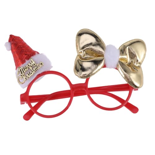 Warmhm 2st Lustige Brille Urlaub Taschenfüller Weihnachtsglitter Gläser Für Die Weihnachtsfeier Urlaubsbrillen Weihnachtsparty-brille Party-kostüm-brille Weihnachtsfoto-requisiten Golden von Warmhm