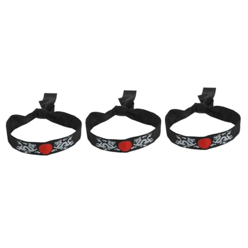 Warmhm 3 Stück Kampfsport Stirnband Haargummis Kopfbänder Sushi Koch Kopfbedeckung Japanisches Bandana Sushi Stirnband Stirnband Koch Stirnband Breites Stirnband Karate von Warmhm