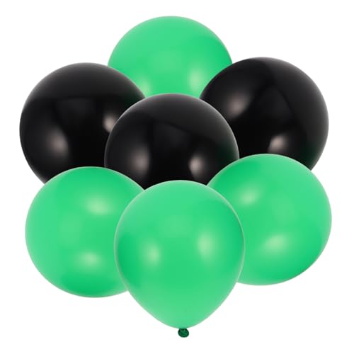 Warmhm 30st Ballonanzug Geburtstagsballonzubehör Grüne Und Schwarze Luftballons Grün-schwarzer Latexballon Party-ballon- Ballondekorationen Zum Geburtstag Ballons Geburtstag Emulsion von Warmhm