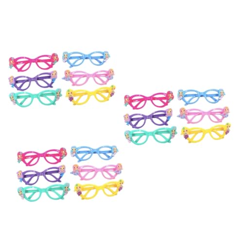 Warmhm 36 Stück Requisiten Lustige Brillen Interessante Brillen Meerjungfrauen Brillen Partyzubehör von Warmhm