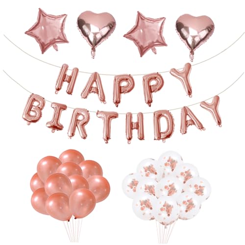 Warmhm 39 Teiliges Rose Gold Ballonset Für 18 Geburtstag Dekorative Luftballons Für Partys Feierlichkeiten Und Besondere Anlässe Geburtstag Deko Ballons Für Unvergessliche Momente von Warmhm