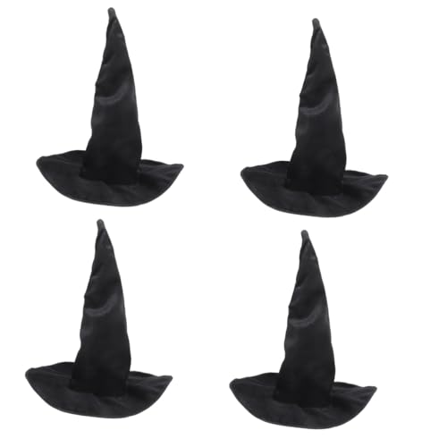 Warmhm 4 Stück Zaubererhut Für Halloween Party Hexenhut Halloween Hut Hexenhut Ornament Dekorativer Partyhut Tragbarer Hexenhut Cosplay Requisite Halloween Requisite von Warmhm