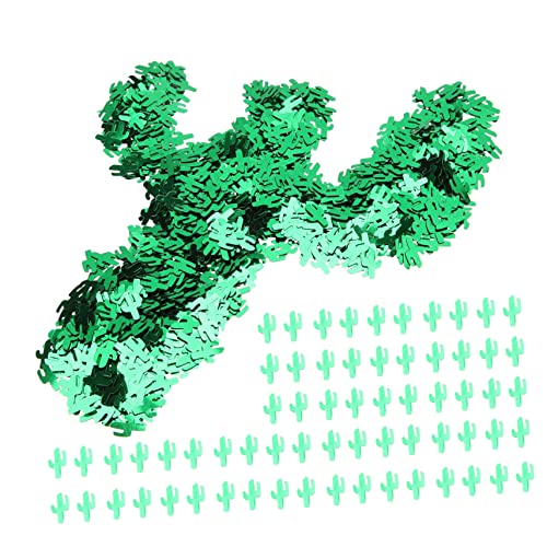 Warmhm 5 Kaktus Konfetti kakteendünger wundermuschel verkleidungsaccessoires dekoring Kaktus Tischkonfetti grünes Partykonfetti Party Pailletten Konfetti tischkonfetti Papier Green von Warmhm