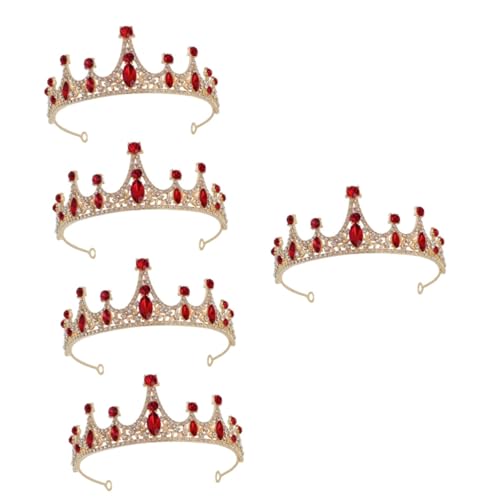 Warmhm 5 Stück Tiara Mädchen Haargummis Rosa Kleine Mädchen Stirnbänder Stirnband Für Mädchen Königskrone Kinder Prinzessin Stirnband Mädchen Hochzeit Kopfschmuck Krone Stirnband Für von Warmhm