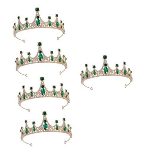 Warmhm 5 Teiliges Diadem In Rosa Accessoires Für Kleine Mädchen Haarschmuck Haarband Prinzessinnenkrone Hochzeitskopfschmuck Brauthaarschmuck Partygeschenke Haarschmuck von Warmhm