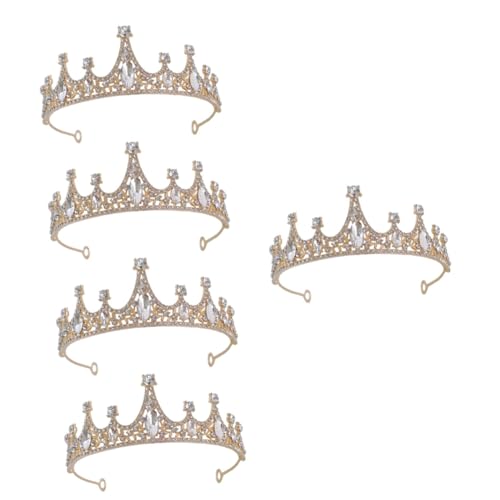 Warmhm 5 Teiliges Tiara Zum Geburtstag Haarschmuck Grünes Stirnband Prinzessinnenkrone Stirnband Für Mädchen Hochzeitsstirnband Juwelenbesetzte Stirnbänder Für Frauen Kinder von Warmhm