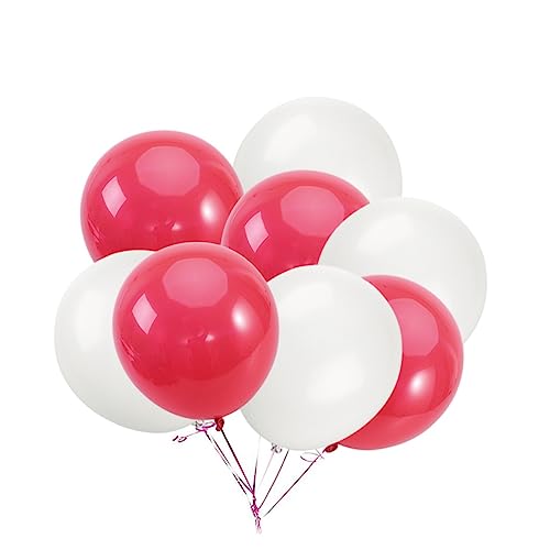 Warmhm 50 Stück Partydekoration rote Luftballons Ballons Dekorationen rote Geburtstagsdekoration hochzeitslaken hochzeitsbingo balongas hochzeitsdeko Latexballons perlmuttartiger Ballon von Warmhm