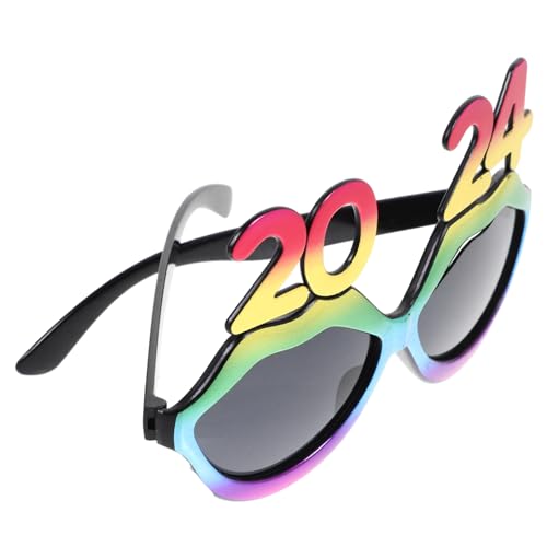 Warmhm 5St 2024 Brille kinderferngläser kindergläser partyzubehör partygläßer Neujahrsvorräte Teillieferungen für das neue Jahr 2024 entworfene Brille Performance-Requisiten Stk Colorful von Warmhm