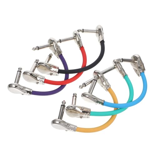 Warmhm 6 Stück Steckerkabeladapter Patch farbig Instrument beschichtet Draht aufgerollt Wirkung Multipack gitarre Effektorlinie Stromversorgung Pedalboard-Kabel Kupferkern Warmhm 6 Stück Steckerkabeladapter Patch farbig Instrument beschichtet Draht aufgerollt Wirkung Multipack gitarre Effektorlinie Stromversorgung Pedalboard-Kabel Kupferkern von Warmhm