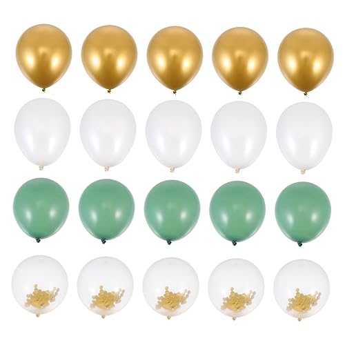 Warmhm 60er Set Metallic Luftballons Avocado Dekorative Latexballons Für Geburtstagsfeiern Hochzeiten Und Festlichkeiten Party Deko Accessoires Für Unvergessliche Anlässe von Warmhm