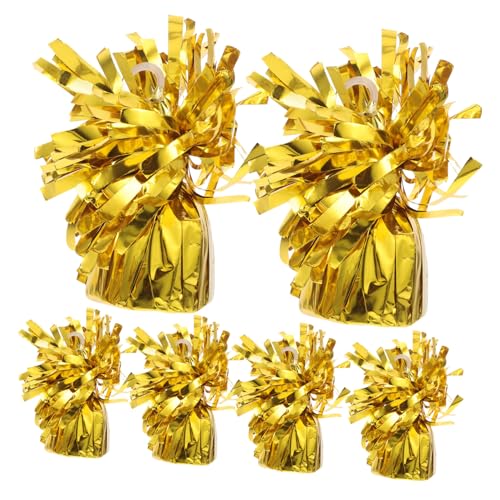 Warmhm 6St Ballongewicht ballon dekoration set Parteien liefern Partygeschenke Gewichte für Partyballons Gewichte für Ballon-Anhänger Ballon gewichtet Zementblock Golden von Warmhm