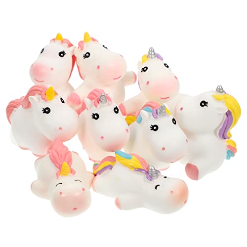 Warmhm 9St Einhorn-Ornamente Cute Decor bastelzeug tischdeko esstisch The Craft Garden Decor Figur im Freien Miniatur entzückendes Cartoon-Einhorn dekorative Verzierungen PVC von Warmhm