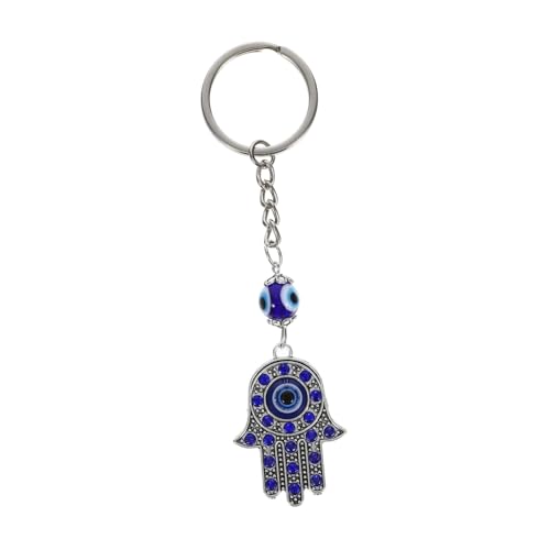 Warmhm Anhänger Schlüsselhalter Böser Blick-charm Böser Blick-dekor Türkischer Augenschutz Teuflisch Böser Blick-ornament Schutzzauber Evil Eye Wandbehang Zinklegierung Blue von Warmhm