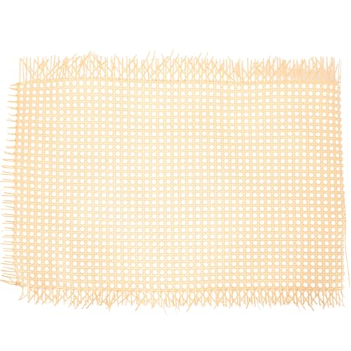 Warmhm 50 x 40CM Cane Webbing Rattan, Caning Blätter Bastelbogen Rattanstoff Gefälschtes Rattan-gurtband Gefälschtes Stockgewebe Korbwaren Weben für Lampenschirme, Stühle, Schränke von Warmhm