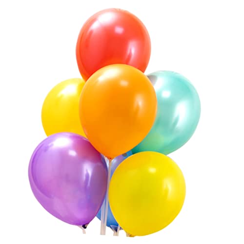 Warmhm Bunte Perlenlatex Luftballons Runde Dekorationsballons Zufälligen Farben Für Geburtstag Hochzeit Babyparty Und Feste von Warmhm