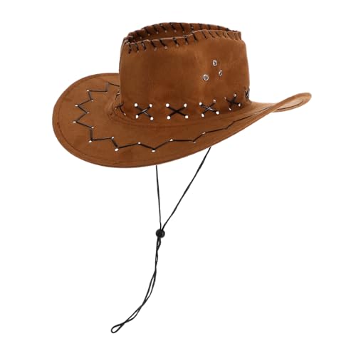 Warmhm Cowboyhut für Kinder Kostüm Cowboyhut Cowboy-Kostüm Disco-Hut Hut Stroh westliche Partyhüte Dekorativer Hut Cowgirl-Kostüm Party-Cowgirl-Hut Cowgirl-Hut für Kinder Denim Orange von Warmhm