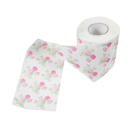 Warmhm Farbiges Toilettenpapier Blumenservietten Lustiges Toilettenpapier Bedruckte Papierhandtücher Blumen Toilettenpapier Festliches Küchenpapier Blumen Seidenpapier Blumen von Warmhm