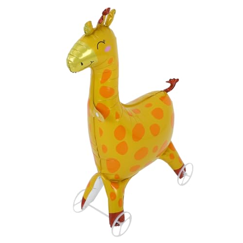 Warmhm Giraffenballon Babyparty-partydekorationen Tierballons Ballons Mit Giraffen Aufblasbare Dschungeltiere Tiere in Die Luft Jagen Luftballons Mit Tiermotiv Yellow Aluminiumfolie von Warmhm