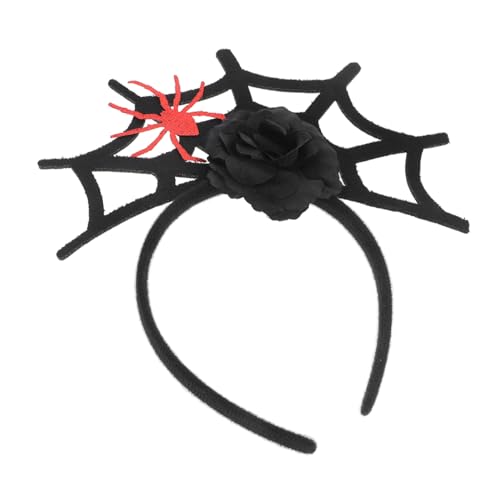 Warmhm Halloween-kopfschmuck Tierische Kopfbedeckung Halloween-fledermaus-stirnband Horror-stirnband Spinnenkopfbedeckung Spinnenkostümzubehör Halloween-party-stirnband Black Stoff von Warmhm