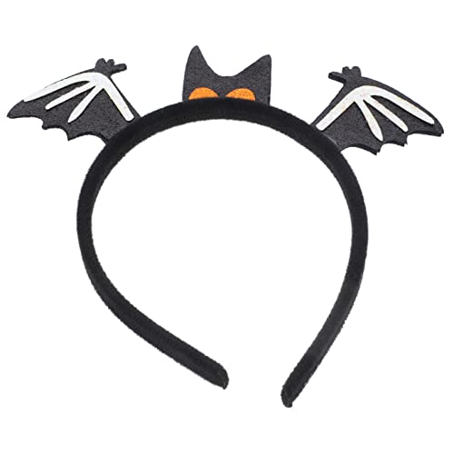 Warmhm Halloween-stirnband Fledermaus-haarspangen Halloweenkostüm Cosplay-teufel-stirnband Halloween-haar-accessoire Halloween-party-requisiten Cosplay-haarreifen Party-haarreifen Plastik von Warmhm