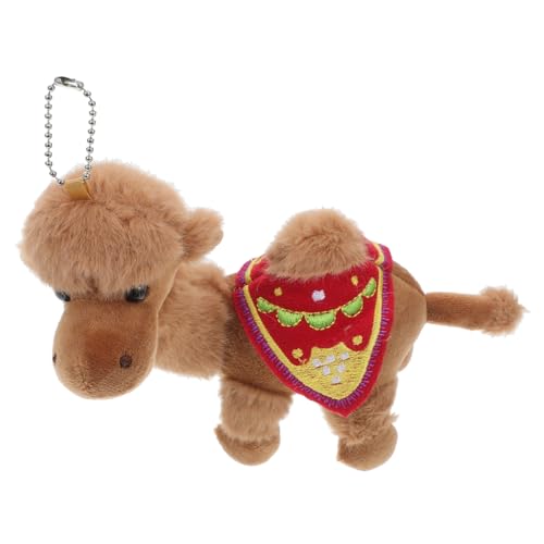 Warmhm Kamel-anhänger Tierischer Schlüsselhalter Kamelpuppe Spielzeug Halloween-tags Für Goodie-bags Kuscheltier Elefant Und Schweinchen Plüsch Schlüsselanhänger Plüsch Pp Baumwolle von Warmhm