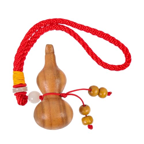 Warmhm Kürbisverzierungen aus Holz Hallo feng Tasche asiatisch Zubehör für Autospiegel Mini Pumpkin Decoration kürbisdeko Zubehör für Telefonanhänger Schlüsselanhänger hölzern Brown von Warmhm