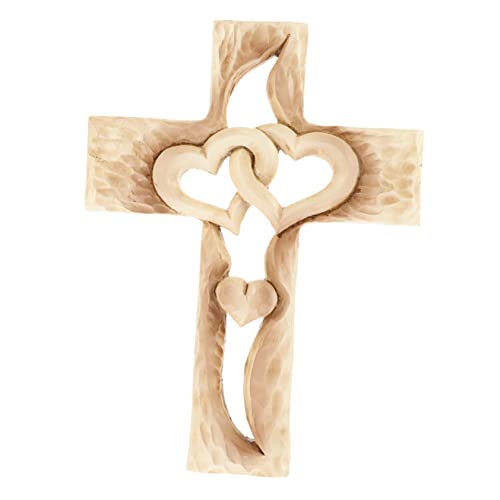 Warmhm Liebe Kreuz bürodeko büro Dekoration Religiöse Dekoration Home Dekoration wohnraumdeko Cartoon-Aufkleber Cruz LED kreuzförmige Desktop-Verzierung filigranes Figurendekor Harz Weiß von Warmhm