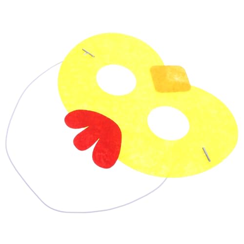 Warmhm Party-maske Ostertiermaske Maske Für Draußen Tiergesichtsbedeckung Tierische Augenabdeckung Maske Für Karneval Tiermaske Für Dekorative Halloween-maske Filzstoff Yellow von Warmhm