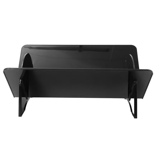 Warmhm Plattenregal Dokumentenregal Vinyl-schallplatten-präsentationsständer Desktop-displayständer Postsortierergestell Prospektständer Zeitungsständer Dvd-halter Rekordhalter Black Pp von Warmhm