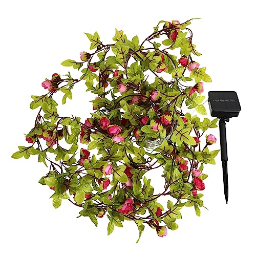 Warmhm Schnur Laternenpfahl Kaffee- Künstliche Blumenlichterkette Bienen Lichterketten Künstliches Blumenrankenlicht Türdekoration Rattan-lampe Led Lampe Aus Kupferdraht von Warmhm