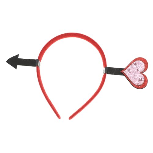 Warmhm Valentinstag-herz-stirnband, Lustige Liebes-herz-boppers, Elastischer Haarreifen, Herz-kopfbedeckung Für Frauen Und Mädchen, Für Hochzeitsfeier, Foto-requisiten von Warmhm