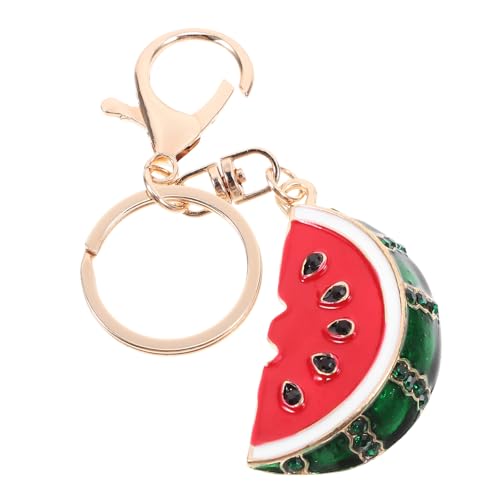 Warmhm Wassermelonenförmiger Schlüsselanhänger, Taschen-hängender Schlüsselanhänger, Accessoire, Ornament, Obst-charm-schlüsselanhänger von Warmhm