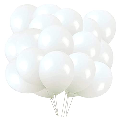 Warmhm Hochzeit Ballons Luftballons Weiße Weiße Latexballons Hochzeits Und Geburtstagsballons Für Weißes Thema Ideal Für Partys Und Feierlichkeiten von Warmhm