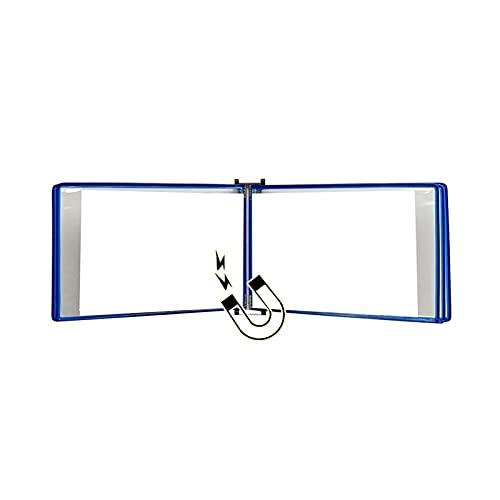 An der Wand befestigter Aktenhalter, an der Wand befestigter Aktenordner, an der Wand befestigter Aktenhalter, hängender Wandaktenorganisator, Akten-A4-Anzeigen-Wandordner - A4 10 Taschen(Blue) von WasiQghs