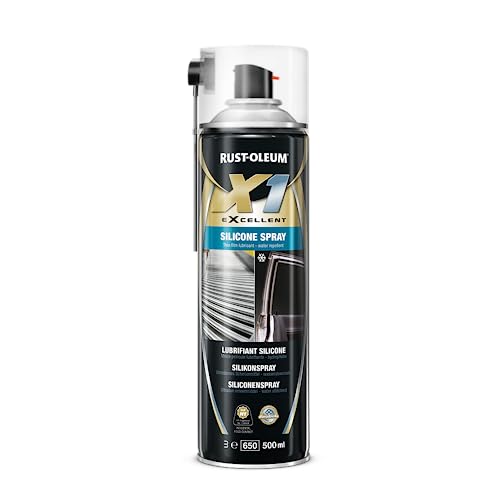 Rust-Oleum X1 Silikonspray - Hochwertiges geruch- und farbloses superfeines Trockenschmiermittel für eine Vielzahl von Anwendungen - 500ml von Watco