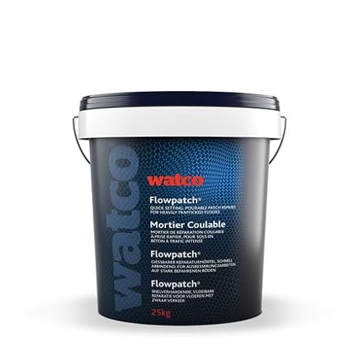 Watco Flowpatch Gießbarer Betonreparaturmörtel – Schnelle und einfache Reparatur von Rissen und Löchern 10 KG von Watco