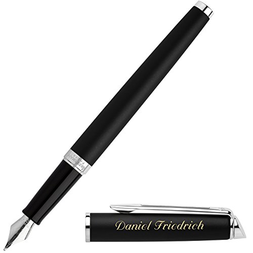 WATERMAN Füllfederhalter HEMISPHERE Essential Schwarz matt C.C. S0920830 mit persönlicher Laser-Gravur von Waterman