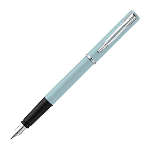 Waterman Allure Füller | Pastell-Baby Blue | Füllfederhalter mit feiner Feder | Blaue Tinte | Geschenkbox von Waterman