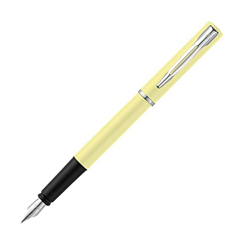 Waterman Allure Füller | Pastell-Citron Yellow | Füllfederhalter mit feiner Feder | Blaue Tinte | Geschenkbox von Waterman