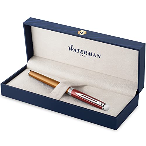 Waterman Füllfederhalter | Hemisphere French Riviera Collection | Promenade Vermillon | mittlere Feder | Geschenkbox von Waterman