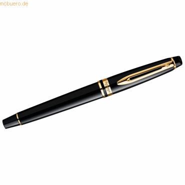 Waterman Füllhalter Expert F Lack schwarz G.C. Etui von Waterman