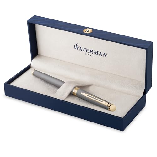 Waterman Hémisphère Füller | |The Understated Edit | Steingrau | Füllfederhalter mit feiner Edelstahl Feder | Geschenkbox von Waterman