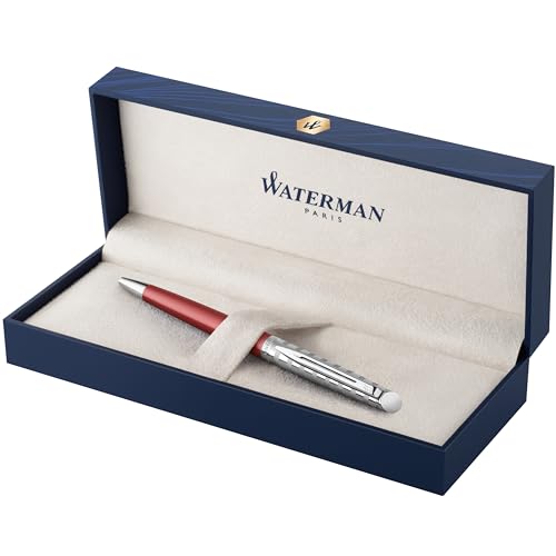 Waterman Hémisphère Kugelschreiber, Hemisphere French Riviera Collection, Le Club Red, mittlere Spitze, Geschenkbox von Waterman