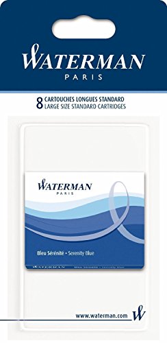 Waterman S0713021 Ersatzminen für Füllfederhalter, Blau, 8 Stück Waterman S0713021 Ersatzminen für Füllfederhalter, Blau, 8 Stück von Waterman