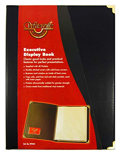 WATERVILLE DISPLAY BOOK WATERVILLE A4 EXECUTIVE BLACK 40 POC ( EACH ) von Waterville